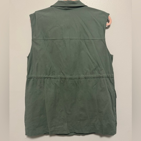 Nordstrom Cotton Utility Vest In Green Duck - Picture 6 of 10